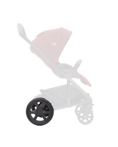 Rear Wheels Set - Chrome DLX - Black 6 spoke