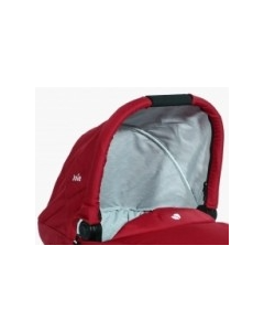 Canopy/Hood -  Chrome Carry Cot - Scooter Red